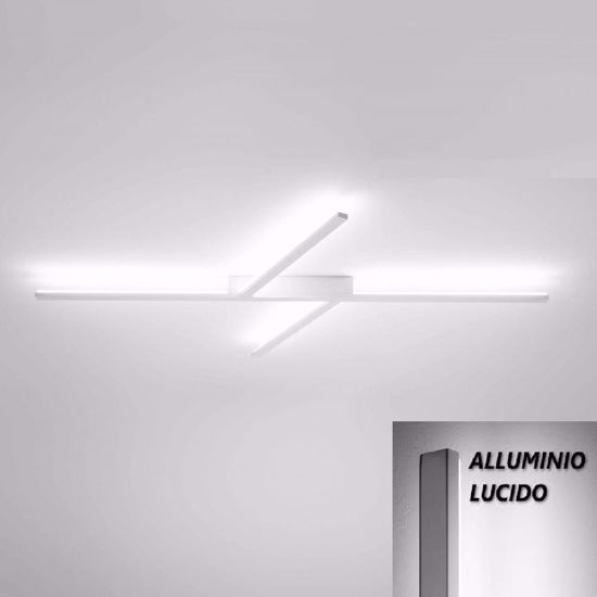 Picture of Linea light ma&de xilema led wall or ceiling lamp aluminium