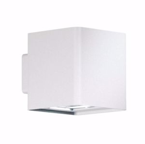 Picture of Applique lampada da esterno cubo bianco led 10w 4000k ip54 fascio regolabile