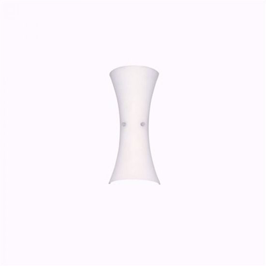 Picture of Ideal lux elica wall lamp in white glass ap2 2 lights