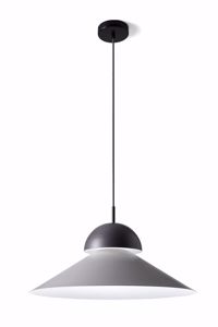 Picture of Sforzin alba lampadario per cucina moderna metallo grigio cenere