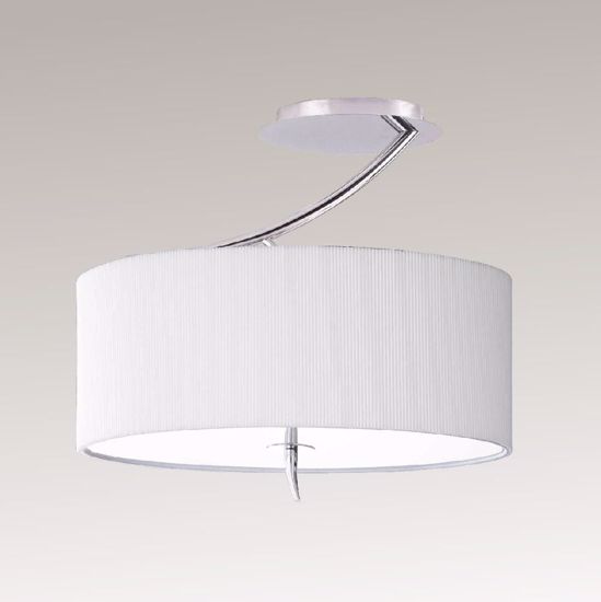 Picture of Mantra eve chrome - off white semiceiling 2-light lamp contemporary design