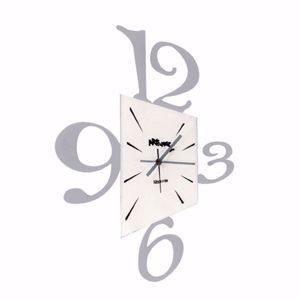 Picture of Arti e mestieri prospettiva wall clock ø50 black