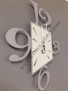 Picture of Arti e mestieri prospettiva wall clock ø50 black