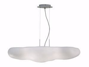 Mantra eos suspension lamp white plastic cloud 90cm