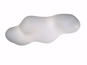 Mantra eos suspension lamp white plastic cloud 90cm