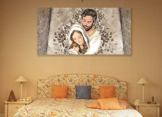 Picture of Manie classic art above bed 120x90 printing on eco-leather