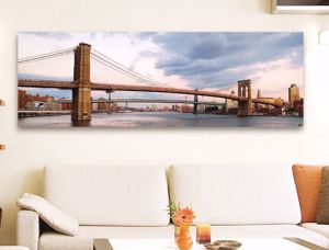 Picture of Manie wall artwork brooklyn bridge print on canvas 150x50