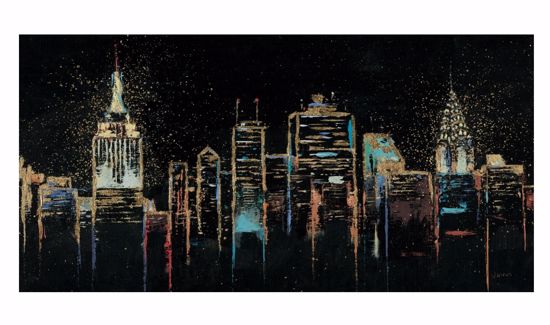 Picture of Modern abstract artwork 100x50 new york