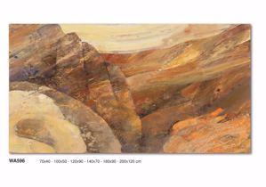 Picture of Wall artwork abstract warm colours print on canvas 140x70