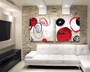Picture of Manie 2 abstract wall artwork 50x50cm prints on canvas