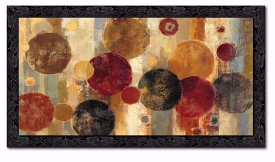Picture of Manie wall artwork abstract print on canvas 140x70 black frame