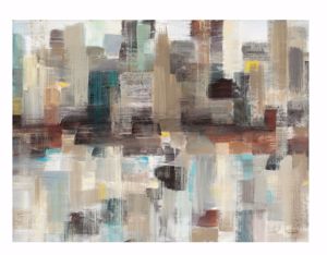 Picture of Modern abstract wall artwork 140x70 modern ethnic print on canvas