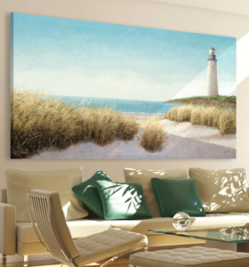 Picture of Wall artwork lighthouse 120x90 print on canvas