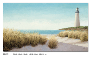 Picture of Wall artwork lighthouse 70x40 print on canvas