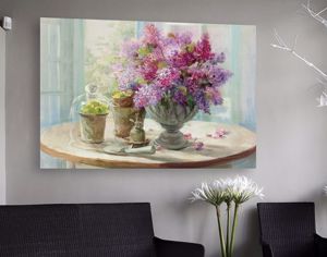 Picture of Wall artwork floral with still life on canvas 120x90