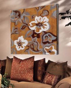 Picture of Quadro floreale stile chabby rustico 70x70 stampa su tela