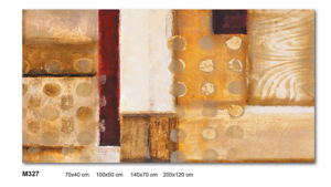 Picture of Abstract wall art 140x70 canvas print warm colours