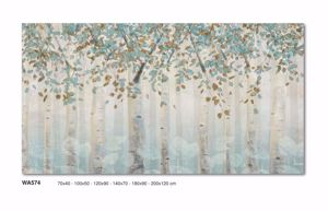 Picture of Wall art 100x50 white trees canvas print