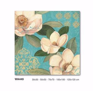 Picture of Wall art floral pattern 100x100 canvas print