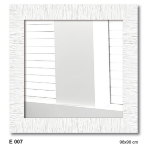 Picture of Manie wall mirror with white striated frame 96x96