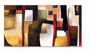 Picture of Manie modern abstract 140x70 print on faux-leather made in italy