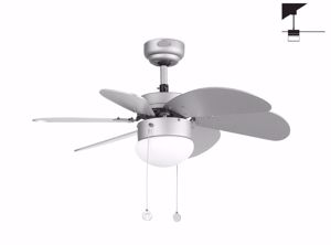 Picture of Ceiling fan with blades and light grey