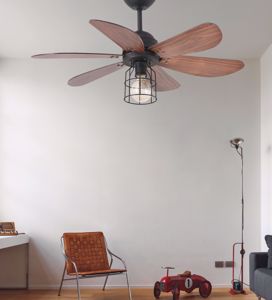 Picture of Ventilatore a soffitto pale 91cm ambienti fino 13mq con luce telecomando