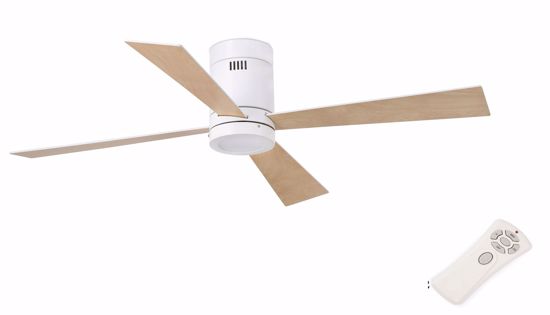 Picture of Faro timor ceiling fan with bicolour blades and light