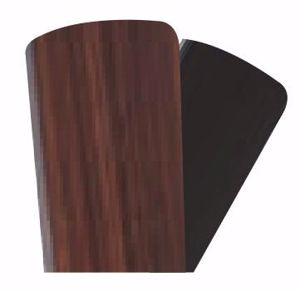 Picture of Ventilatore a soffitto 28mq pale bicolore nero marrone 132cm con telecomando