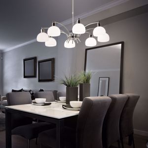 Picture of Tokyo sp8 ideal lux lampadario moderno cromo per soggiorno otto luci