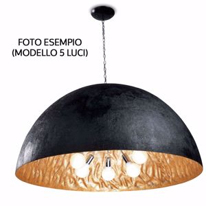 Picture of Faro magma suspended dome ø70cm black and gold
