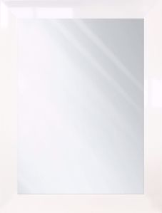 Picture of Specchio da parete rettangolare 50x70 moderno semplice cornice bianco lucido