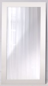Picture of Specchio verticale 50x100 con cornice bianca design moderno per camera da letto