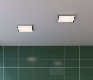 Picture of Plafoniera bianca quadrata da bagno doccia 24w 4000k luce naturale ip44