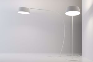 Ma&de oxygen flexible floor lamp white modern design 