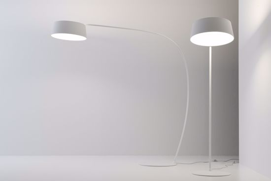 Picture of Ma&de oxygen flexible floor lamp white modern design 