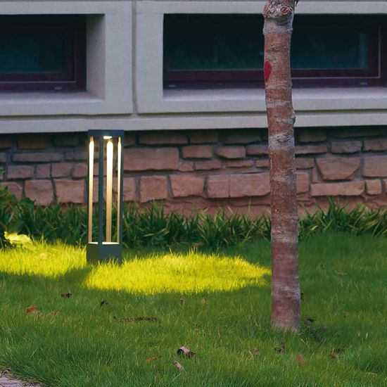 Picture of Faro agra g led beacon lamp outdoor lighting in dark grey finish modern design 