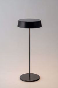Picture of Lampada tavolino senza fili nera ricaricabile led 3000k per ristorante ip54