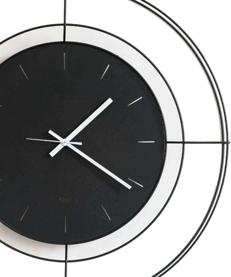Picture of Arti e mestieri nudo wall clock ø59 black colour