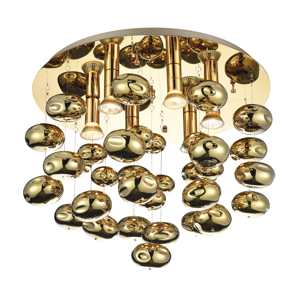 Picture of Plafoniera luxury bolle di vetro oro 50cm per camera da letto elegante