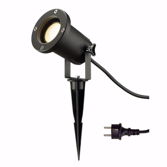 Picture of Black spike led lamp for gardens and plants ip65 modern design