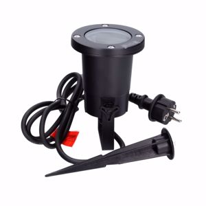 Picture of Black spike led lamp for gardens and plants ip65 modern design