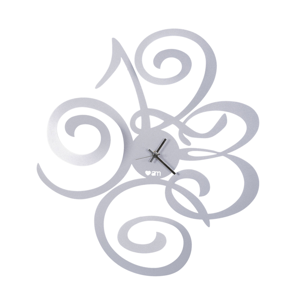 Arti & mestieri modern wall clock aluminium love filomena 40x45