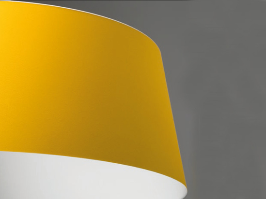 Picture of Ma&de oxygen original suspension led light ø75cm  modern design yello and white lampshade