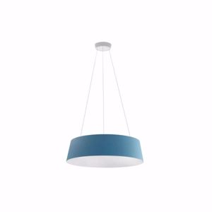 Ma&de oxygen modern led suspension light ø75cm aazure and white lampshade