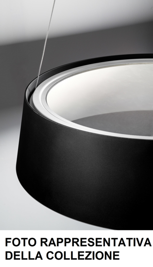 Picture of Ma&de oxygen modern led suspension light ø75cm aazure and white lampshade