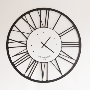 Arti e mestieri great big wall clock ø120 black 