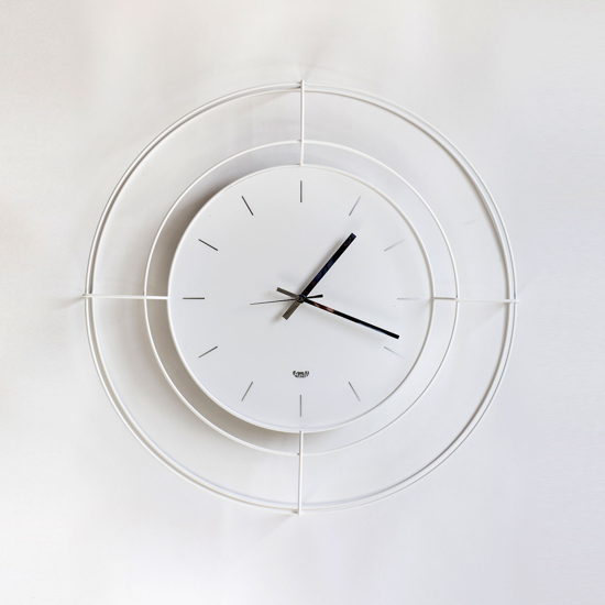 Picture of  arti e mestieri nudo wall clock ø59 white colour