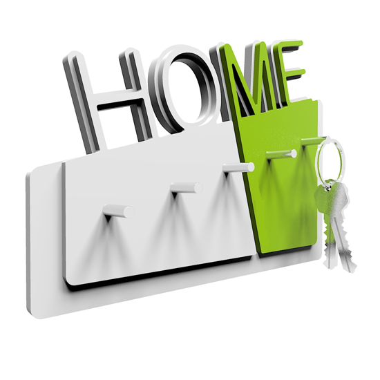 Picture of  callea design home wall original key holder in apple green colour