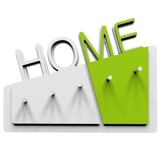 Picture of  callea design home wall original key holder in apple green colour